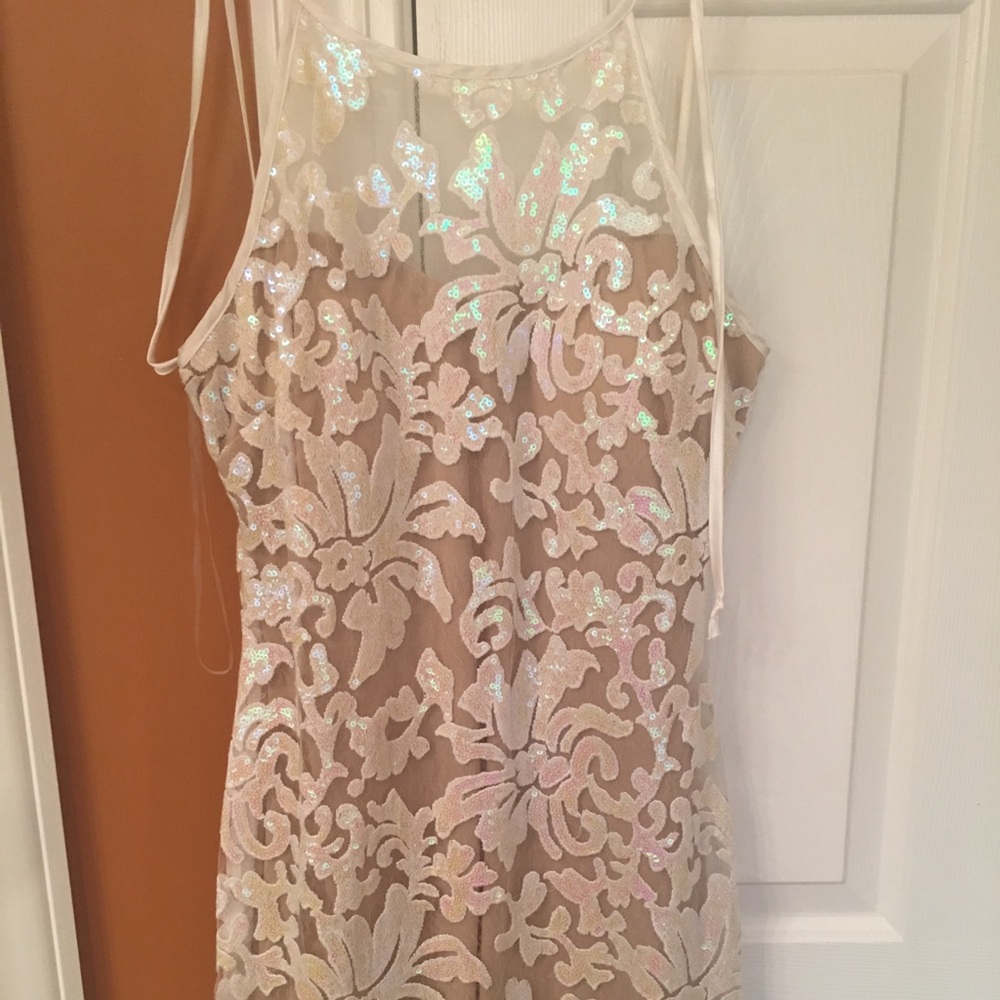 Cream party dress